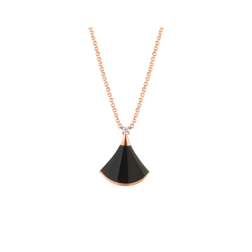 [Revel]DREAM NECKLACE ONYX 1 DIAMOND
