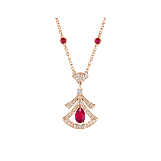 [Revel]DREAM NECKLACE CARNELIAN DIAMOND PINK GOLD