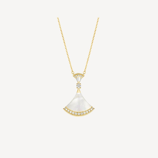 [Revel]DREAM NECKLACE MOP GOLD DIAMOND