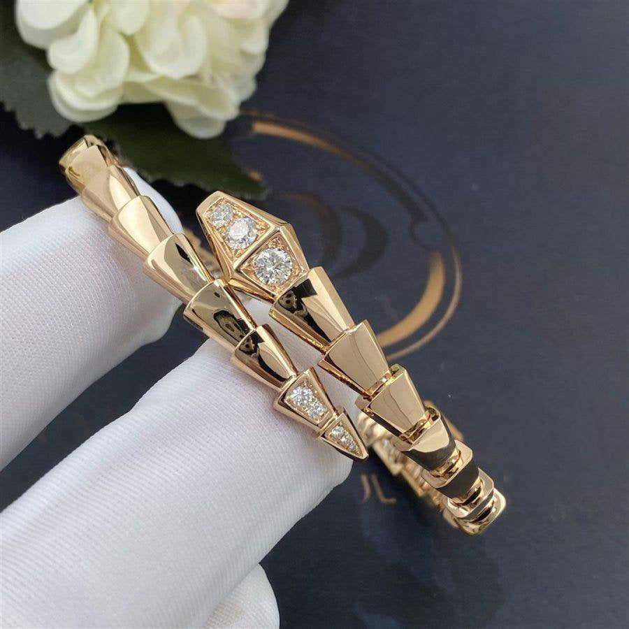 [Revel]SERPENTI BRACELET DIAMONDS PINK GOLD