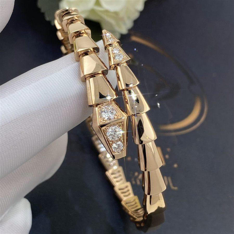 [Revel]SERPENTI BRACELET DIAMONDS PINK GOLD