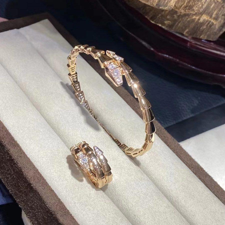 [Revel]SERPENTI BRACELET DIAMONDS PINK GOLD