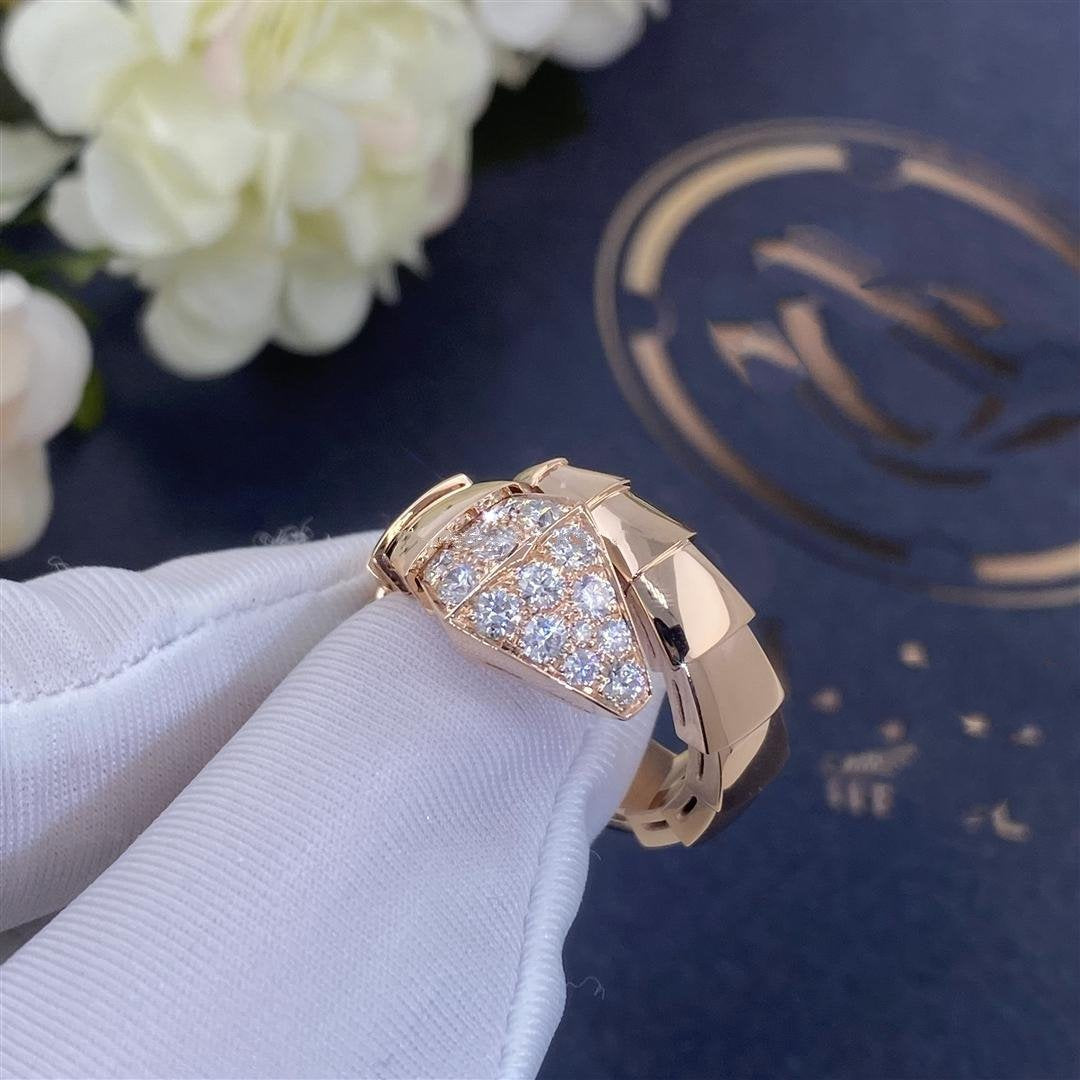 [Revel]SERPENTI RING PINK GOLD DIAMOND
