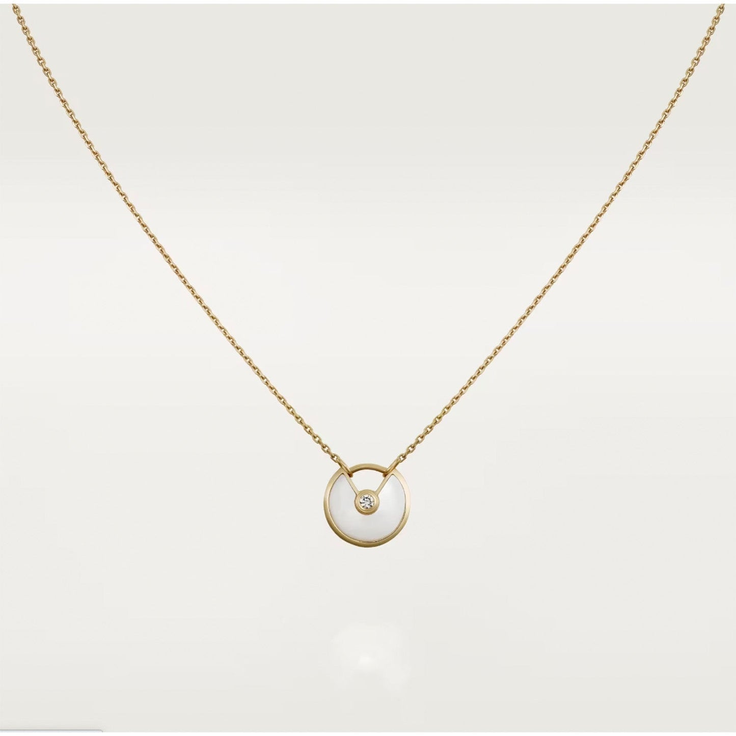 [Revel Jewelry]AMULETTE ROSE GOLD MOP NECKLACE