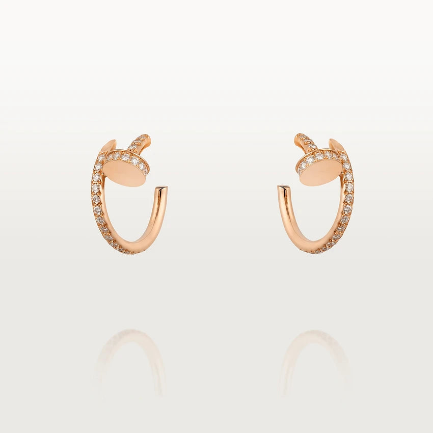 [Revel Jewelry]ジュスト イヤリング 12.75MM ピンクゴールド ダイヤモンド