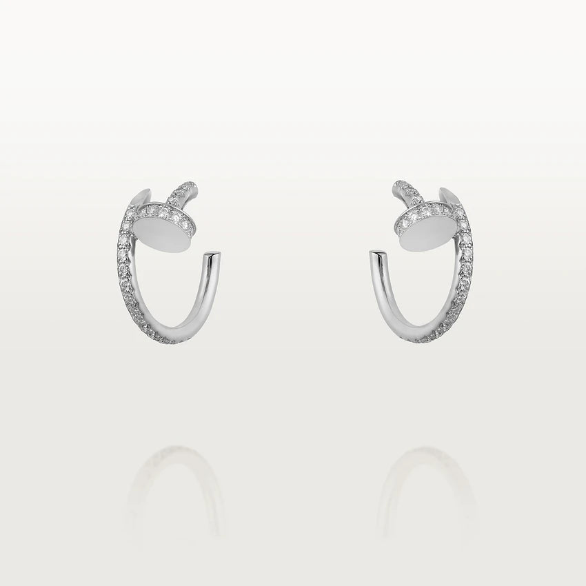 [Revel Jewelry]JUSTE EARRINGS 12.75MM SILVER DIAMOND