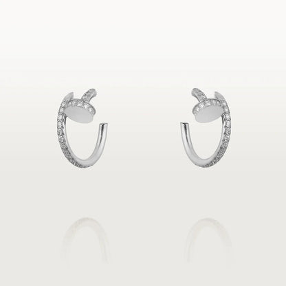 [Revel Jewelry]JUSTE EARRINGS 12.75MM SILVER DIAMOND