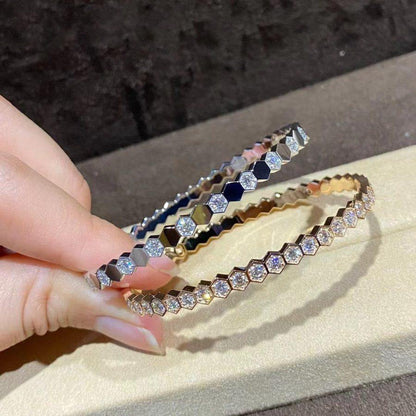 [Revel Jewelry]BEE LOVE GOLD BRACELET FULL DIAMOND