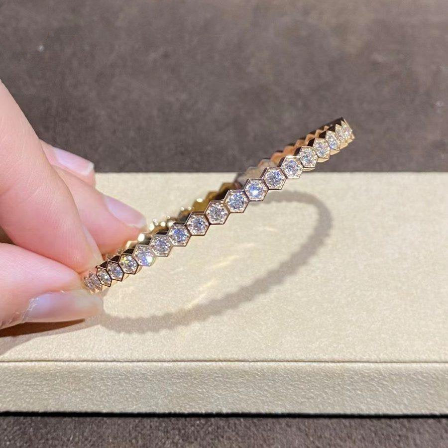 [Revel Jewelry]BEE LOVE GOLD BRACELET FULL DIAMOND