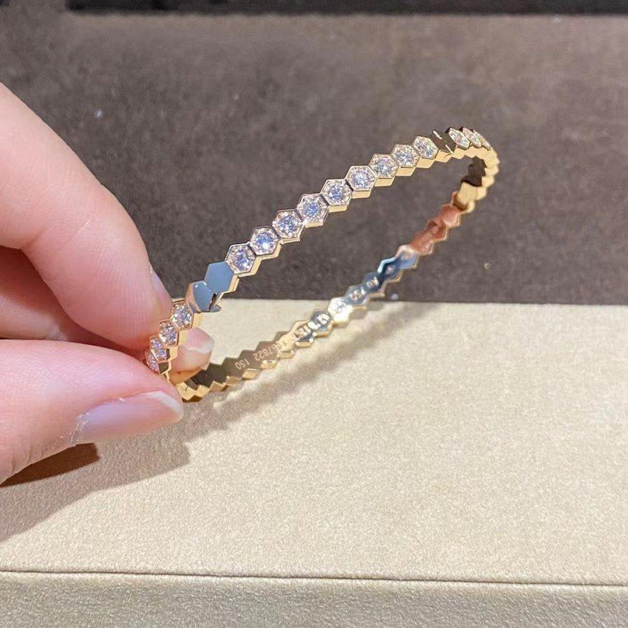 [Revel Jewelry]BEE LOVE GOLD BRACELET FULL DIAMOND