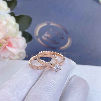 [Revel Jewelry]BEE LOVE RING PINK GOLD DIAMANT