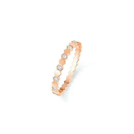 [Revel Jewelry]BEE LOVE RING PINK GOLD DIAMANT