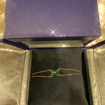 [Revel Jewelry]JEUX BRACELET MALACHITE PINK GOLD 1 DIAMOND