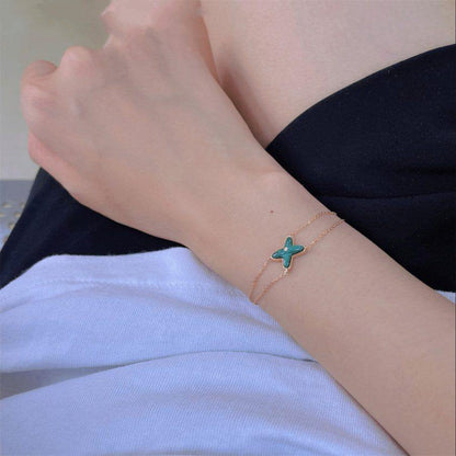 [Revel Jewelry]JEUX BRACELET MALACHITE PINK GOLD 1 DIAMOND
