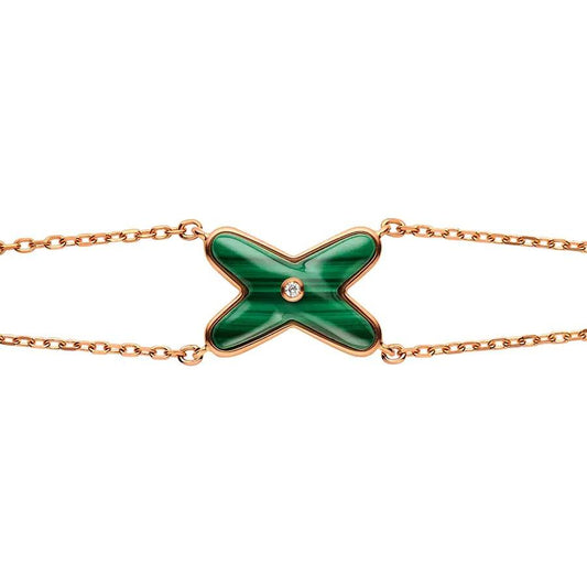 [Revel Jewelry]JEUX BRACELET MALACHITE PINK GOLD 1 DIAMOND