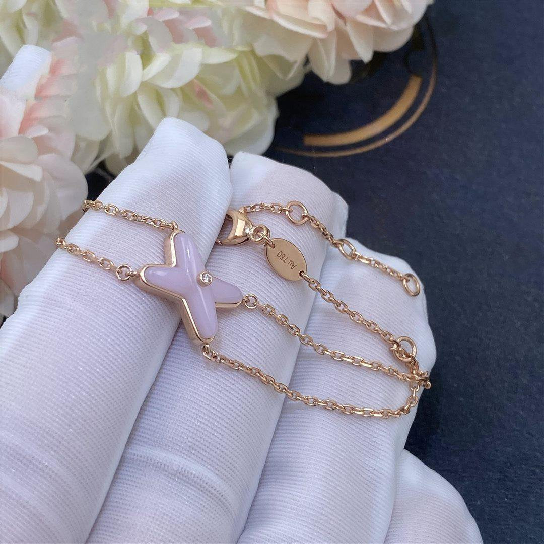 [Revel Jewelry]JEUX BRACELET PINK MOP PINK GOLD 1 DIAMOND