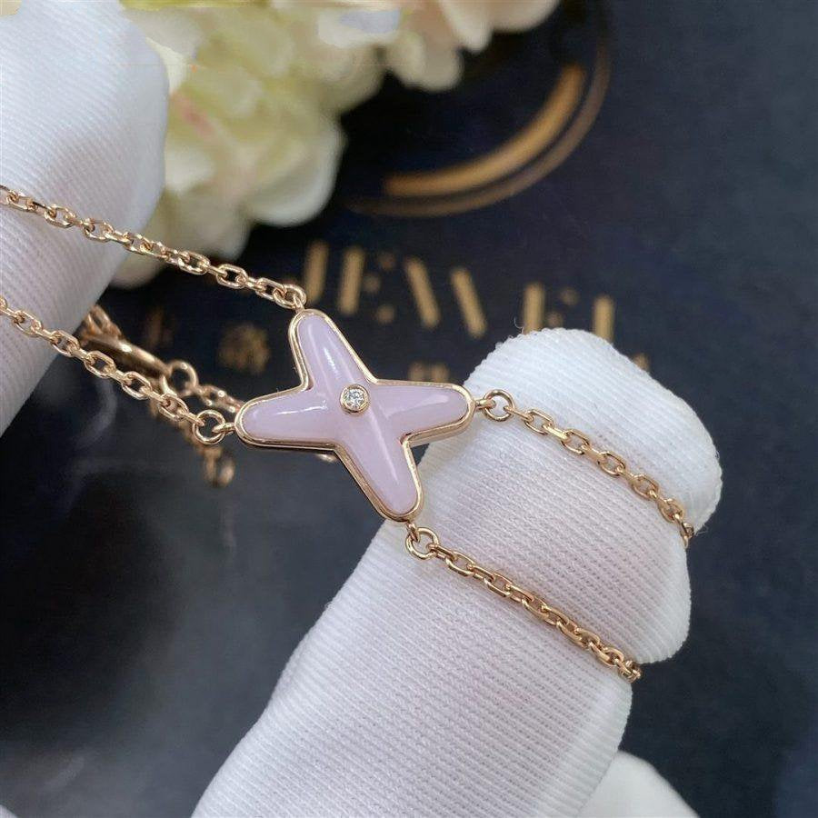 [Revel Jewelry]JEUX BRACELET PINK MOP PINK GOLD 1 DIAMOND