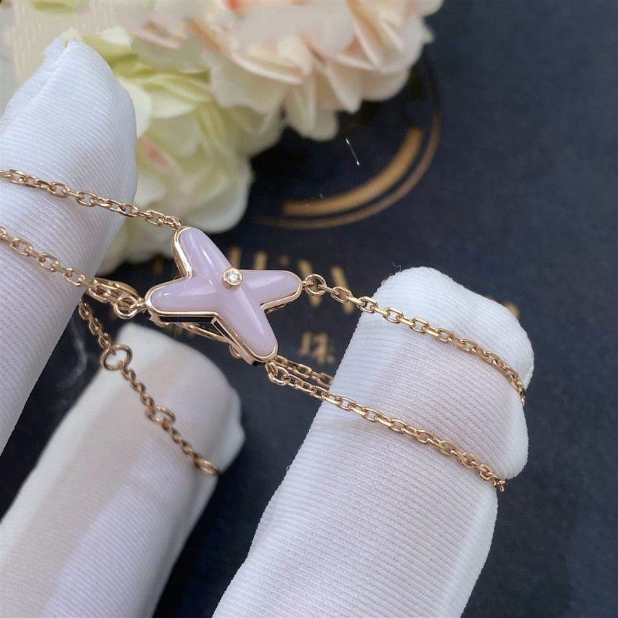 [Revel Jewelry]JEUX BRACELET PINK MOP PINK GOLD 1 DIAMOND