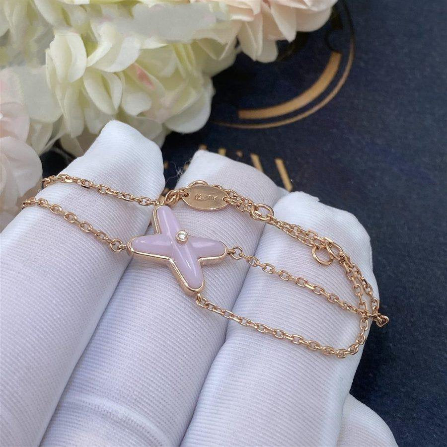 [Revel Jewelry]JEUX BRACELET PINK MOP PINK GOLD 1 DIAMOND