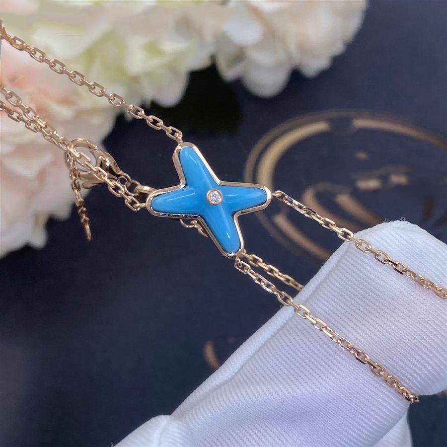 [Revel Jewelry]JEUX BRACELET TURQUOISE PINK GOLD 1 DIAMOND