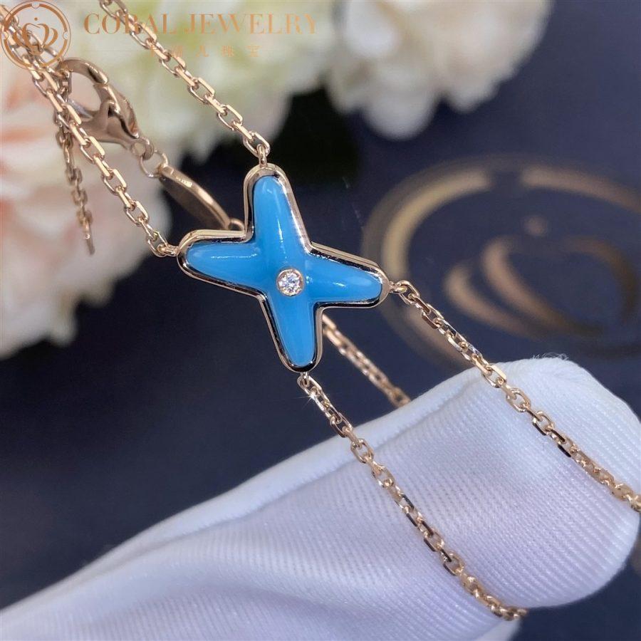 [Revel Jewelry]JEUX BRACELET TURQUOISE PINK GOLD 1 DIAMOND