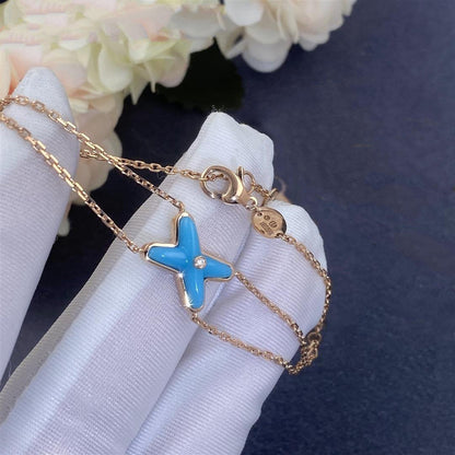 [Revel Jewelry]JEUX BRACELET TURQUOISE PINK GOLD 1 DIAMOND