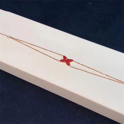 [Revel Jewelry]JEUX BRACELET CARNELIAN PINK GOLD 1 DIAMOND