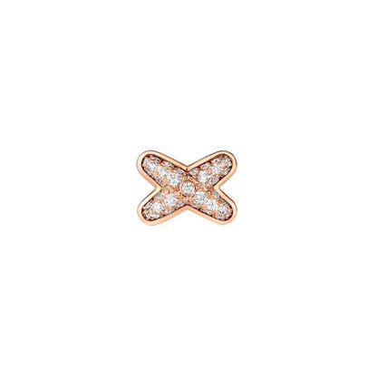 [Revel Jewelry]JEUX DE PINK GOLD DIAMOND OHRRINGE