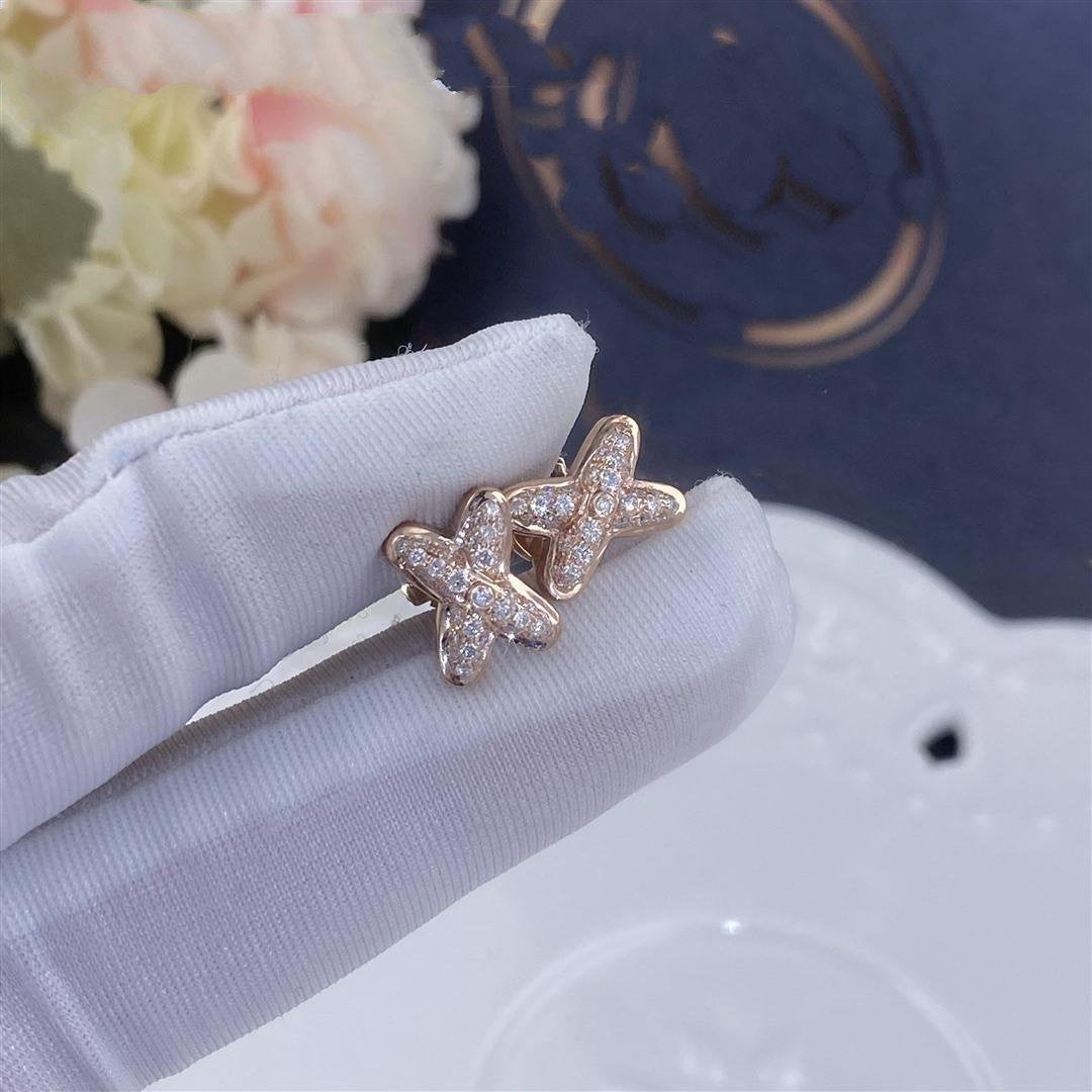 [Revel Jewelry]JEUX DE PINK GOLD DIAMOND OHRRINGE