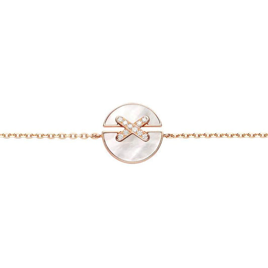 [Revel Jewelry]JEUX DE BRACELET MOP PINK GOLD DIAMONDS