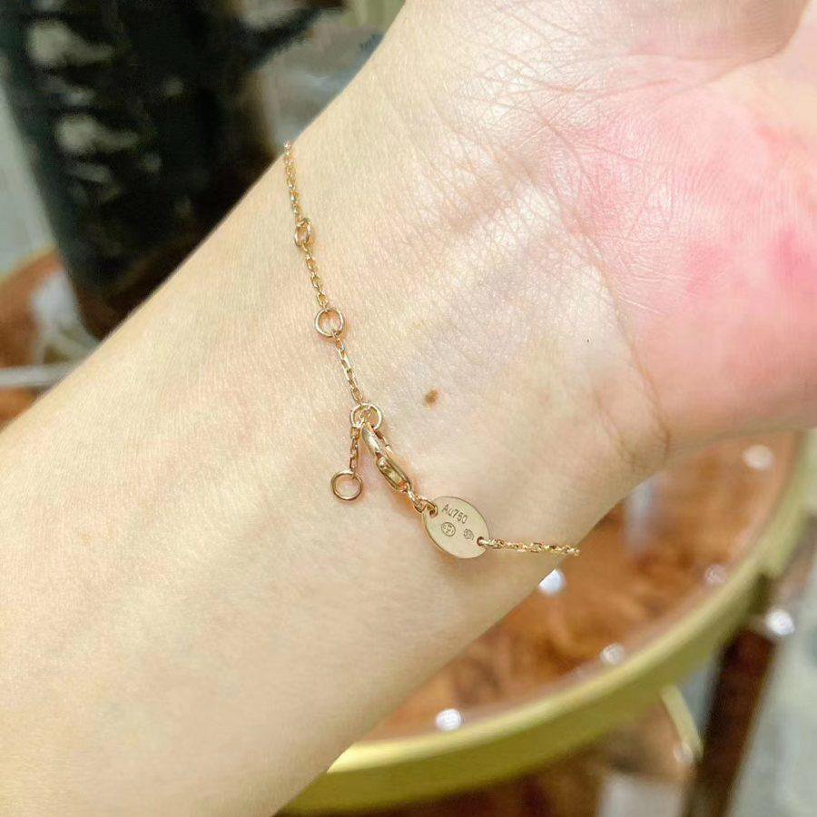 [Revel Jewelry]JEUX DE BRACELET MOP PINK GOLD DIAMONDS