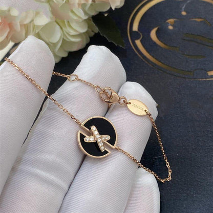 [Revel Jewelry]JEUX DE BRACELET ONYX PINK GOLD DIAMOND