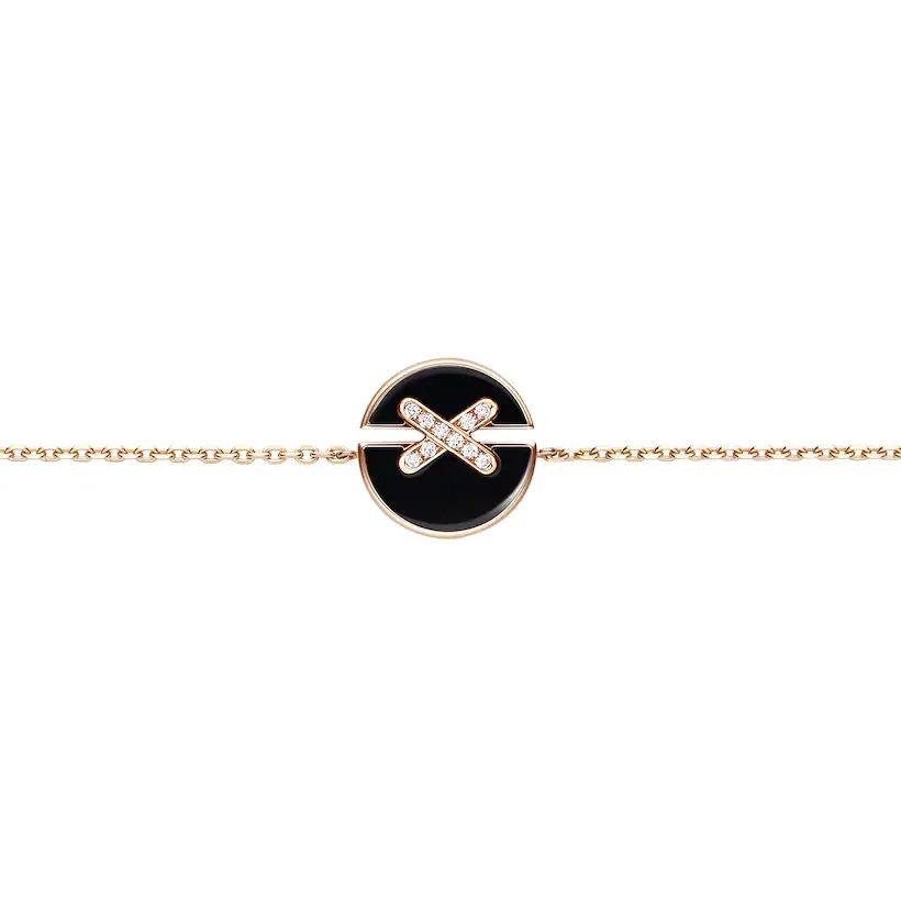 [Revel Jewelry]JEUX DE BRACELET ONYX PINK GOLD DIAMOND