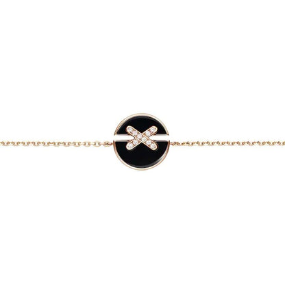 [Revel Jewelry]JEUX DE BRACELET ONYX PINK GOLD DIAMOND