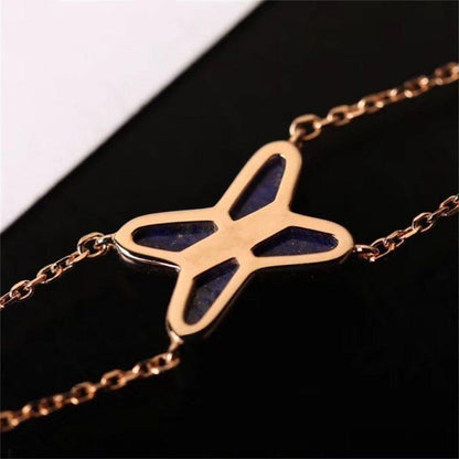 [Revel Jewelry]Hollow Design Four-Leaf Clover Flower Shape Bracelet