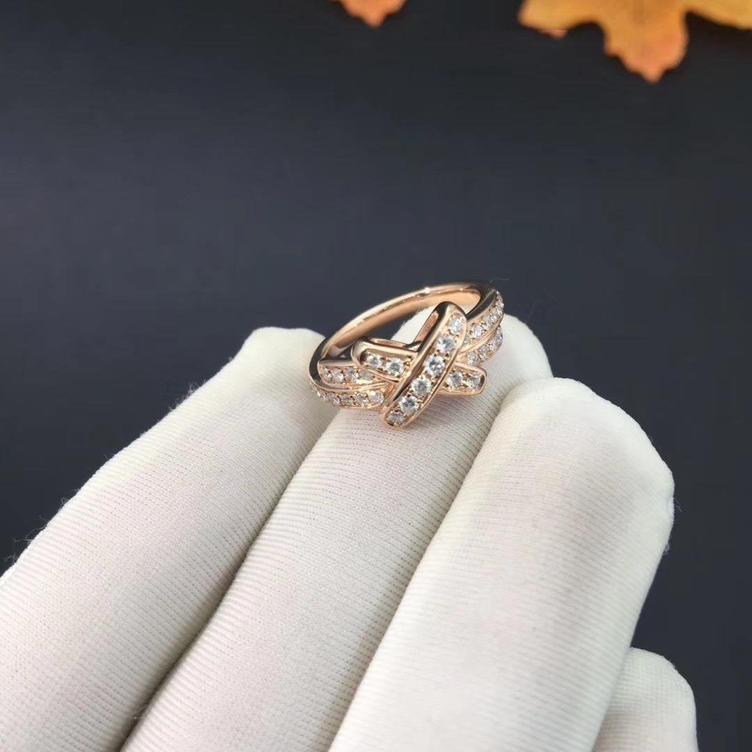 [Revel Jewelry]JEUX DE RING PINK GOLD DIAMANT