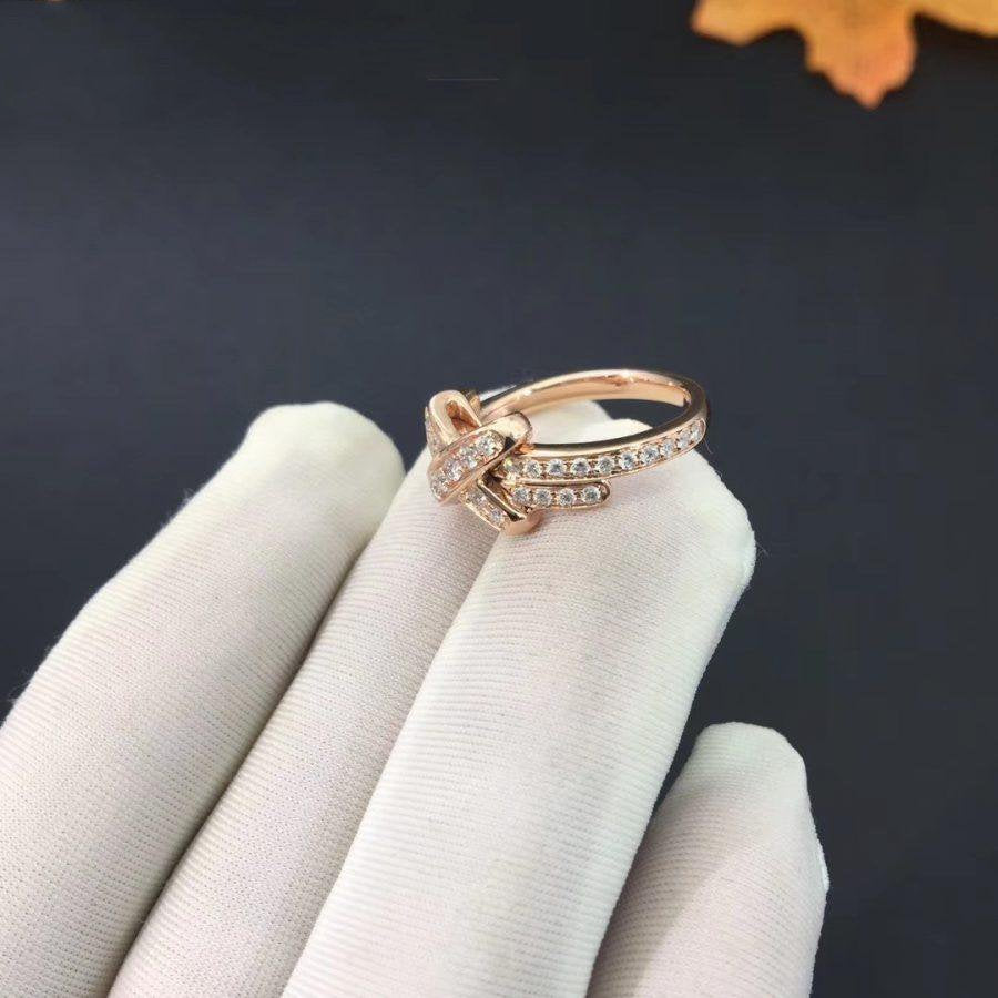 [Revel Jewelry]JEUX DE RING PINK GOLD DIAMANT