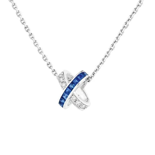 [Revel Jewelry]LIENS DIAMOND SILVER NECKLACE