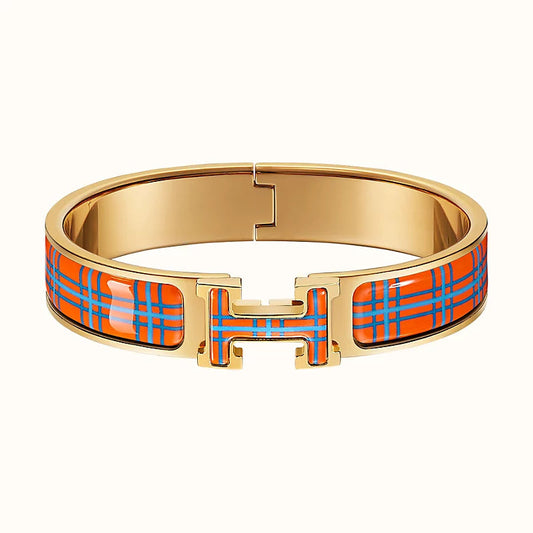 [Revel Jewelry]H TARTAN BRACELET 12MM