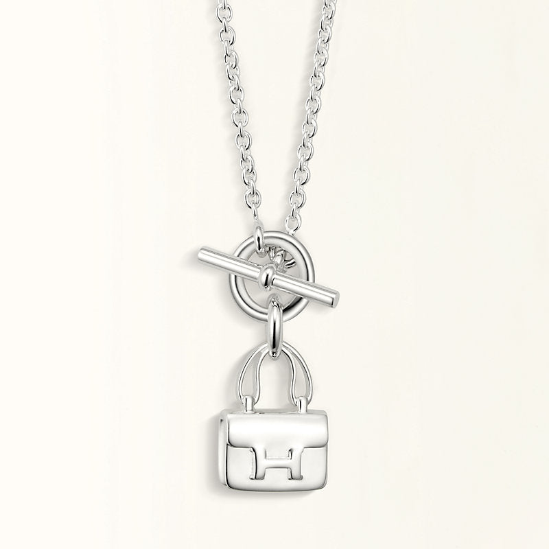 [Revel Jewelry]POP H PEDANT SILVER NECKLACE