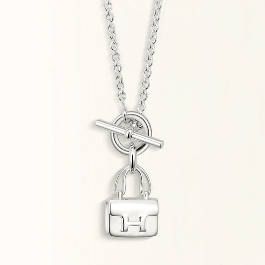 [Revel Jewelry]POP H PEDANT SILVER NECKLACE