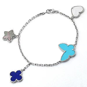 [Revel Jewelry]LUCKY SPRING SILVER BRACELET 4 MOTIF