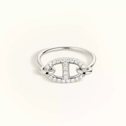 [Revel Jewelry]RONDE SMALL SILVER DIAMOND RING