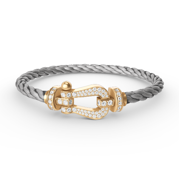 [Revel Jewelry]FORCE LARGE HORSESHOE FULL DIAMOND BRACELET GOLD