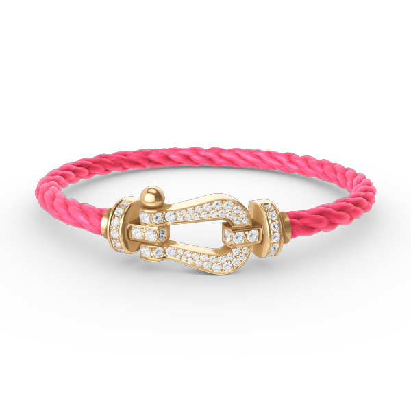 [Revel Jewelry]FORCE LARGE HORSESHOE FULL DIAMOND BRACELET GOLD