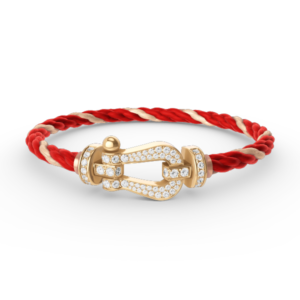 [Revel Jewelry]FORCE LARGE HORSESHOE FULL DIAMOND BRACELET GOLD