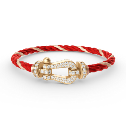 [Revel Jewelry]FORCE LARGE HORSESHOE FULL DIAMOND BRACELET GOLD