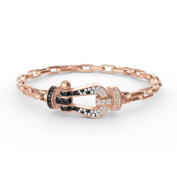 [Revel Jewelry]FORCE LARGE HORSESHOE CLASP  METAL BRACELET