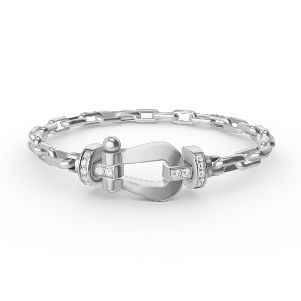 [Revel Jewelry]FORCE LARGE HORSESHOE CLASP  METAL BRACELET