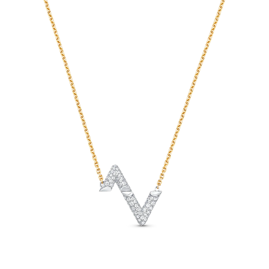 [Revel Jewelry]VOLT SILVER DIAMOND PEDANT NECKLACE